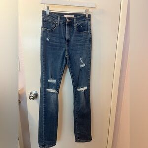 Classic Blue Straight Leg Jeans NWOT Size 25